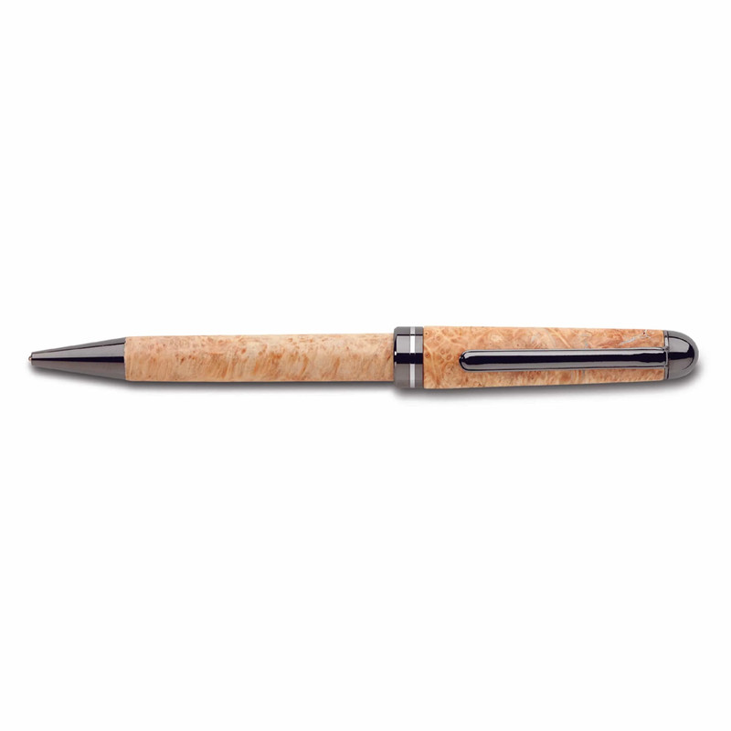 European Style Ballpoint Pen Kit - Finish:Black Titanium - Pieces:1-Piece